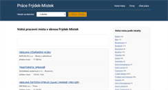 Desktop Screenshot of pracefrydekmistek.cz